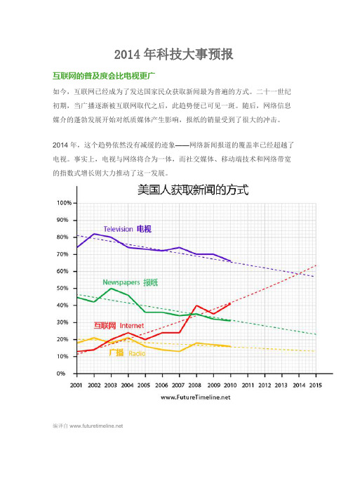 2014年科技大事预报