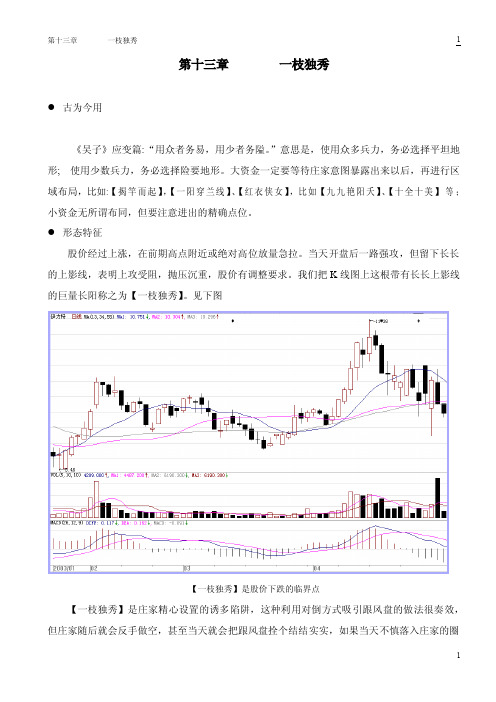 第十三章一枝独秀