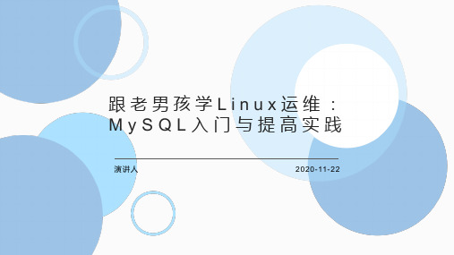 跟老男孩学Linux运维：MySQL入门与提高实践