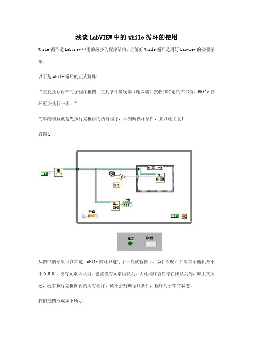 浅谈LabVIEW中while循环的使用