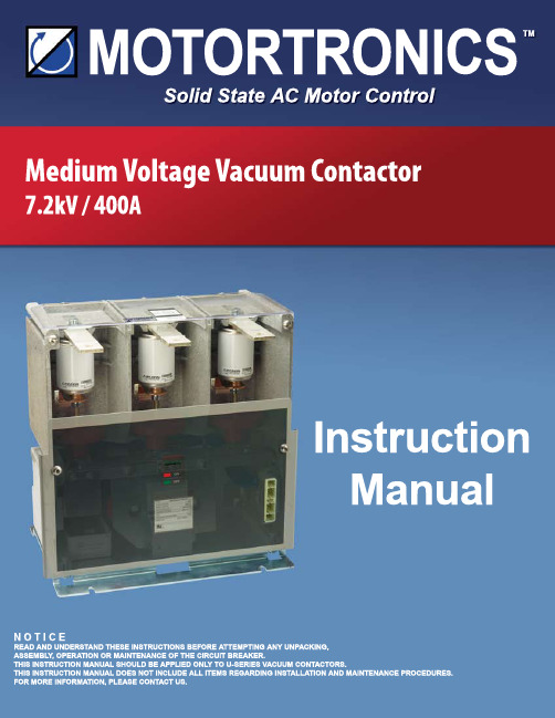 MOTORTRONICS TM Solid State AC Motor Control MVF S