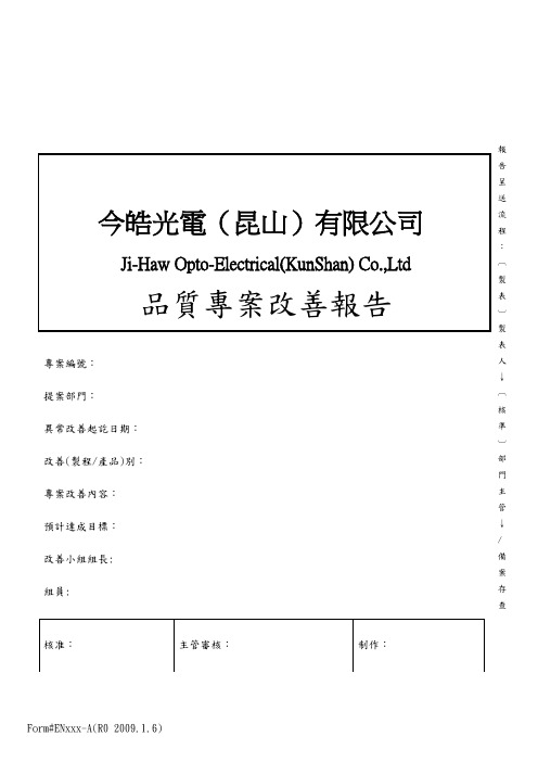 专案改善报告