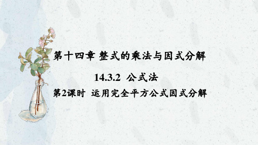 +14.3.2+++完全平方公式+课件++2023--2024学年人教版八年级数学上册