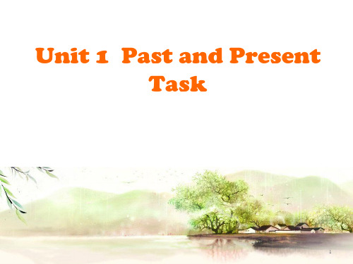 牛津译林版英语八年级下册 Unit1 Task课件