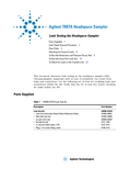Agilent 7697A Headspace Sampler 数据手册