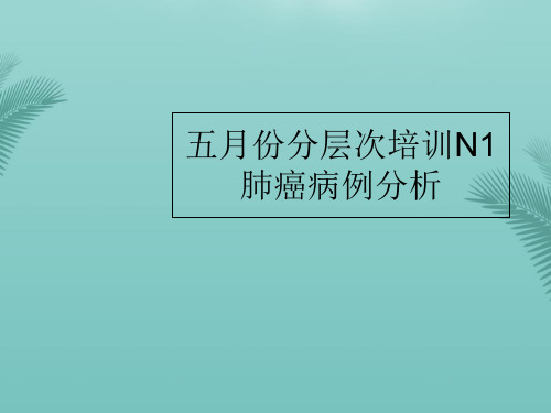 肺癌病例分析.优秀精选PPT