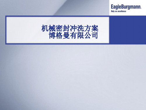 API682机械密封冲洗方案