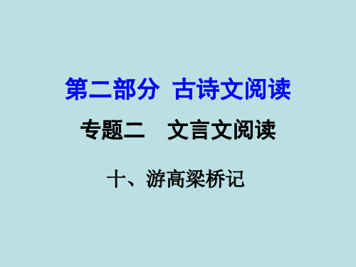 游高梁桥记