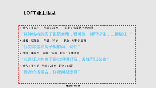 LOFT主力客户群分析