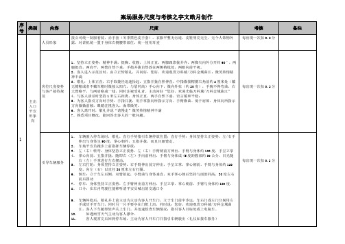 万科物业案场服务标准与考核