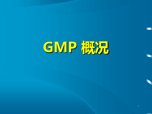 GMP概况