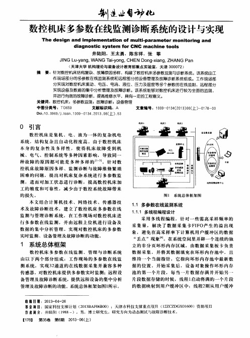 数控机床多参数在线监测诊断系统的设计与实现