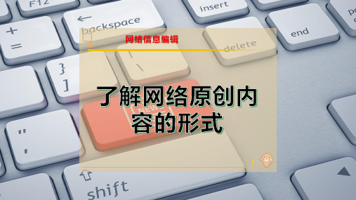 了解网络原创内容的形式