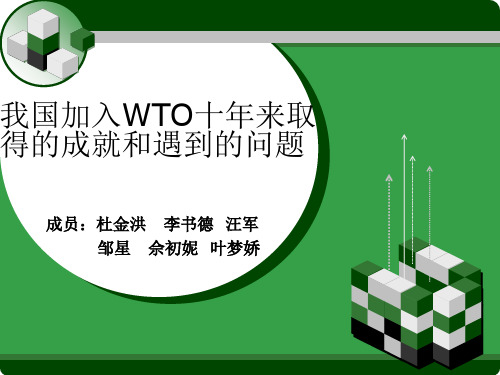 我国加入WTO十年来取得的成就和遇到的问题