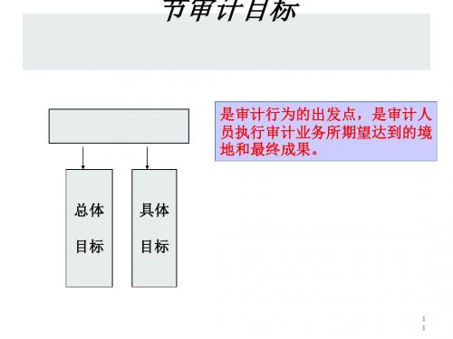 审计目标培训课件(PPT 42张)