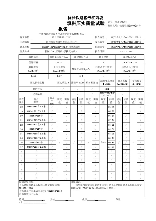 EVD试验报告