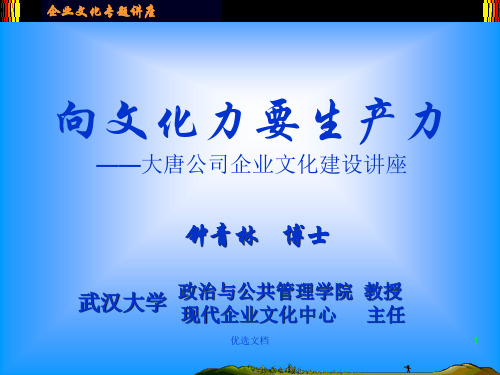 大唐公司 企业文化(完整版).ppt