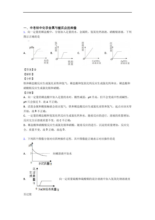 备战中考化学压轴题专题金属与酸反应的图像的经典综合题及答案解析