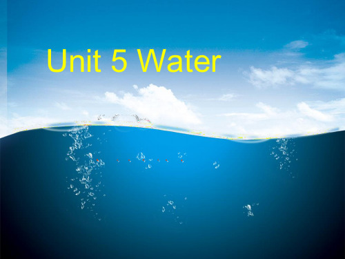 牛津深圳版英语七下Unit 5《Water》ppt课件1