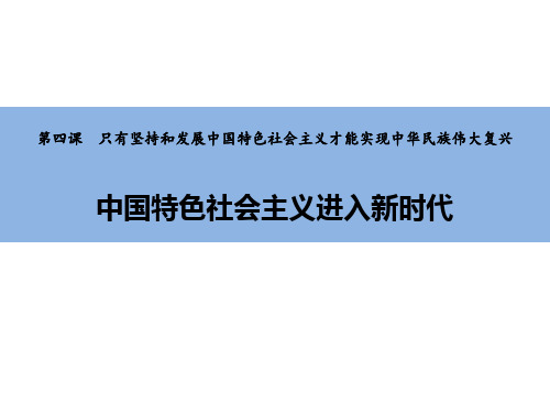 《中国特色社会主义进入新时代》PPT精品课件