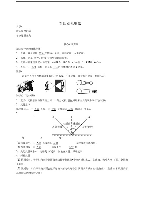 中考物理一轮复习冲刺第四章光现象.doc