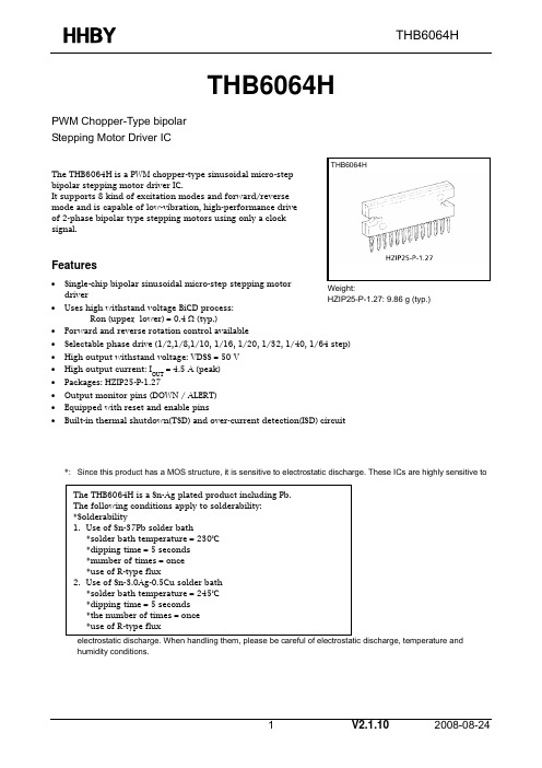 THB6064H IC  instructions