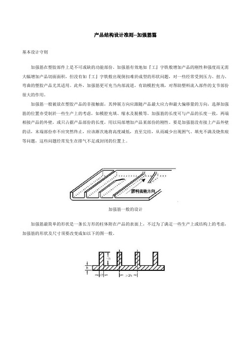 产品结构设计准则--加强筋篇