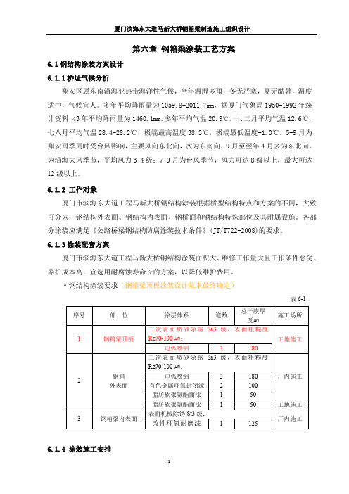 第六章钢箱梁涂装工艺方案