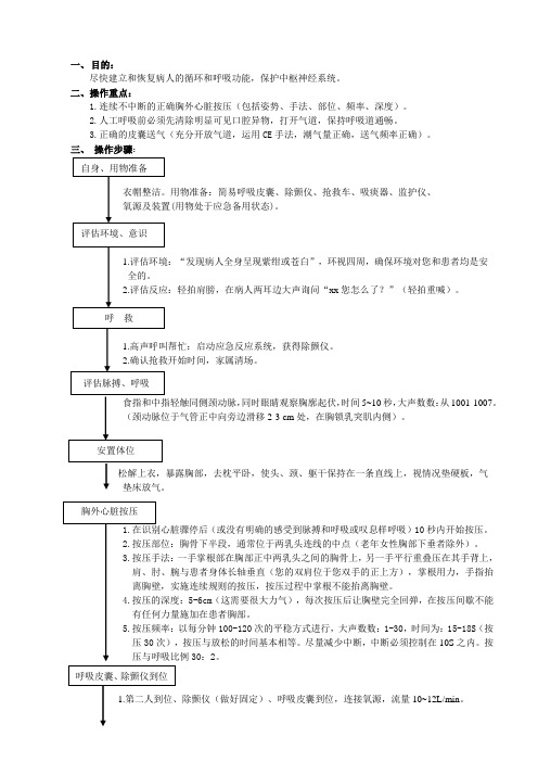 院内双人CPR操作流程