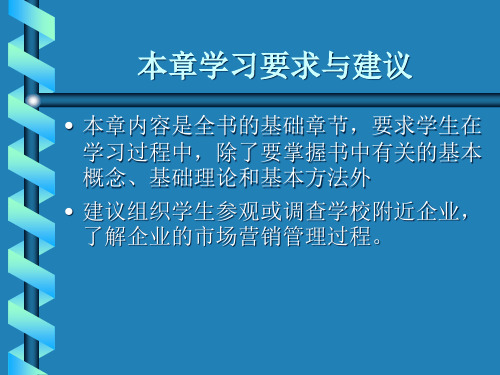 第1章市场营销与市场营销观念课件