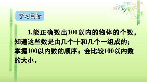 100以内数的认识单元重点知识归纳ppt课件