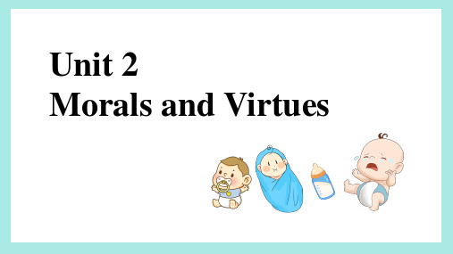 Unit 2 Morals and Virtues 词汇 讲解课件 -高中英语必修第三册