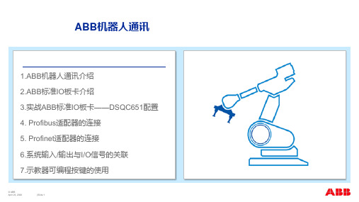 ABB机器人的 IO通信