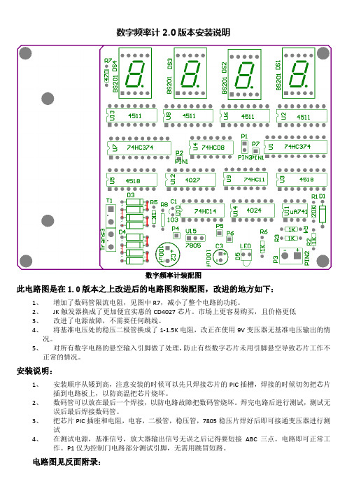 数字频率计安装说明