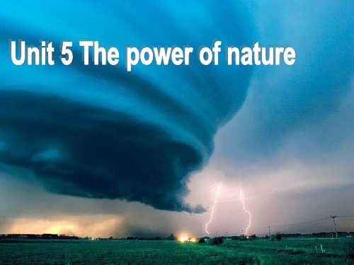 人教版英语选修六Unit5 the power of nature(Reading)课件(共66张P