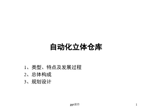 自动化立体仓库详细介绍  ppt课件