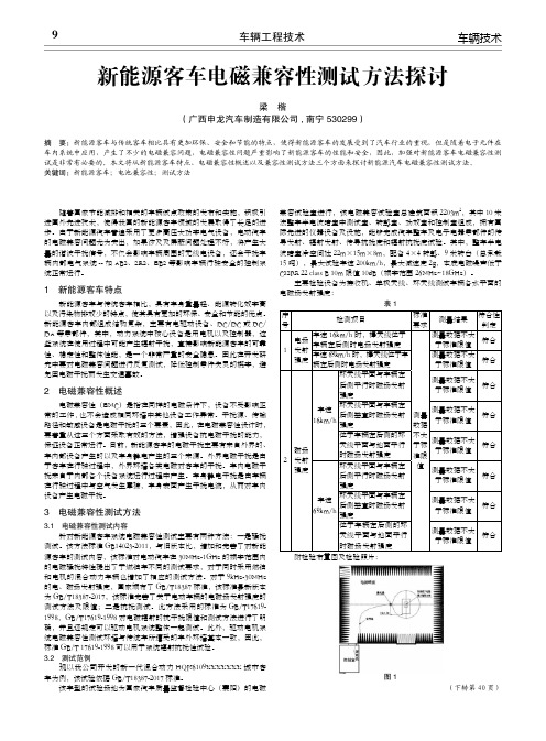 新能源客车电磁兼容性测试方法探讨