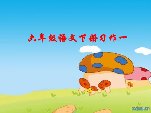 苏教版六年级语文下册习作一课件