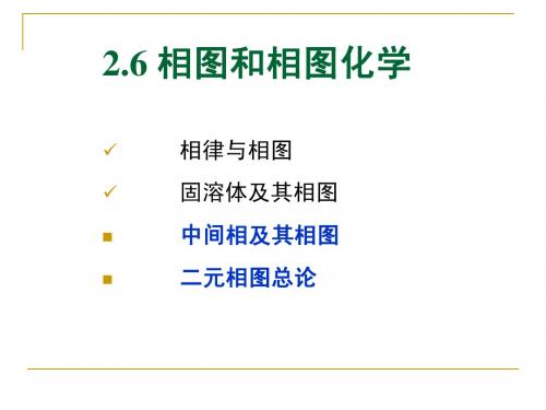 2.6 相图和相图化学(2)