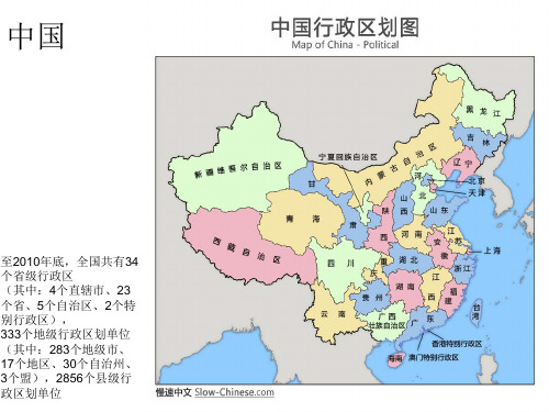 中国各省份地图精华含人口行政划分