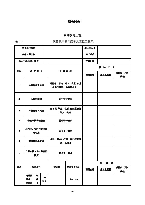 三检表例表【范本模板】