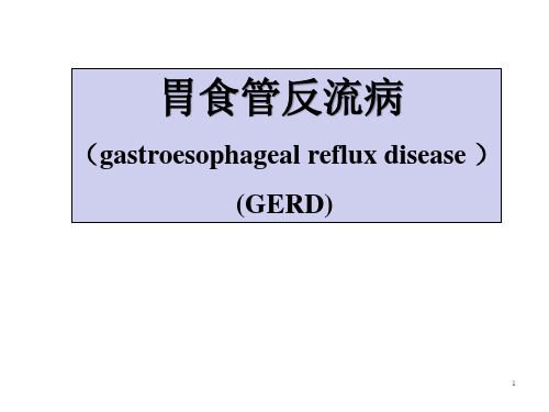 胃食管反流病ppt课件