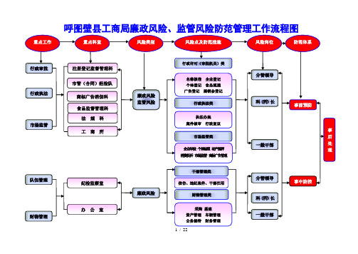 廉政及监管风险防范管理流程图