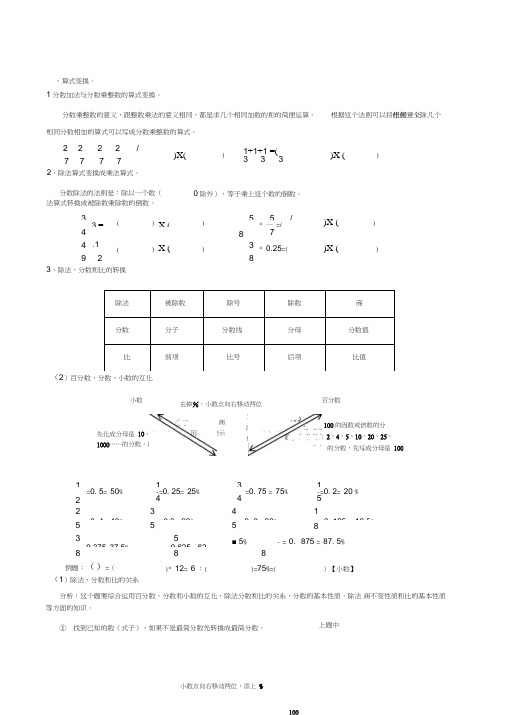 (完整word版)六年级年级上册数学易考易错题集锦