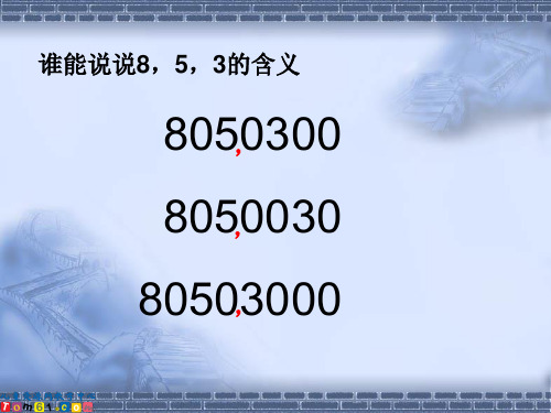 015人教新课标四年级数学上册课件亿以内数的读法5