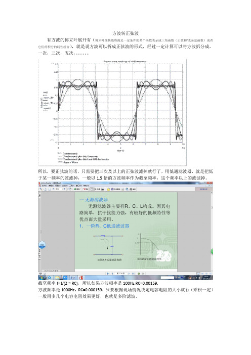 方波转正弦波,有图