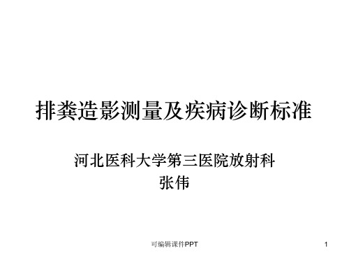 排粪造影测量及疾病诊断标准ppt课件