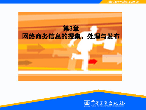 第3章网络商务信息的搜集、处理与发布(精)