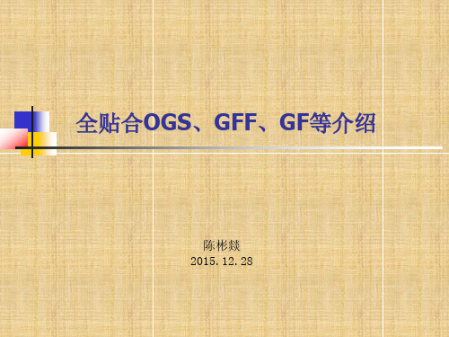 全贴合OGS,GF,GFF等介绍精编版