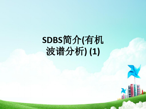 SDBS简介(有机波谱分析) (1)ppt课件